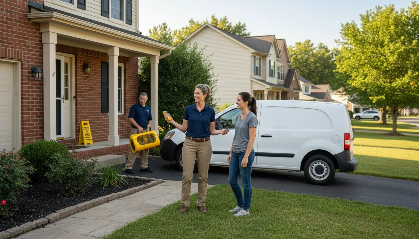 Residential water damage restoration in Lyon, MS